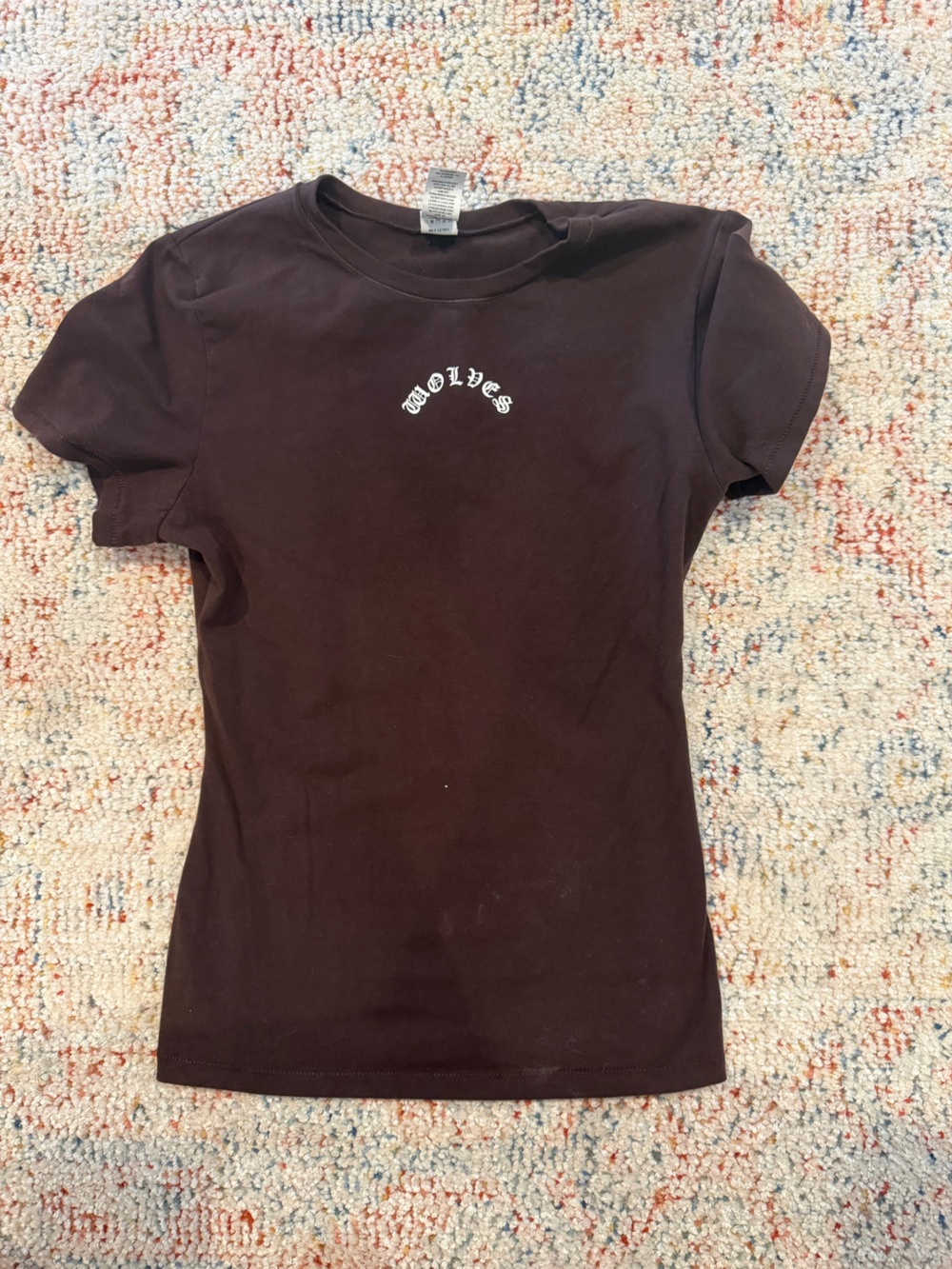 Darc Sport Dark Brown Short Sleeve Tee with Small White Chest Script